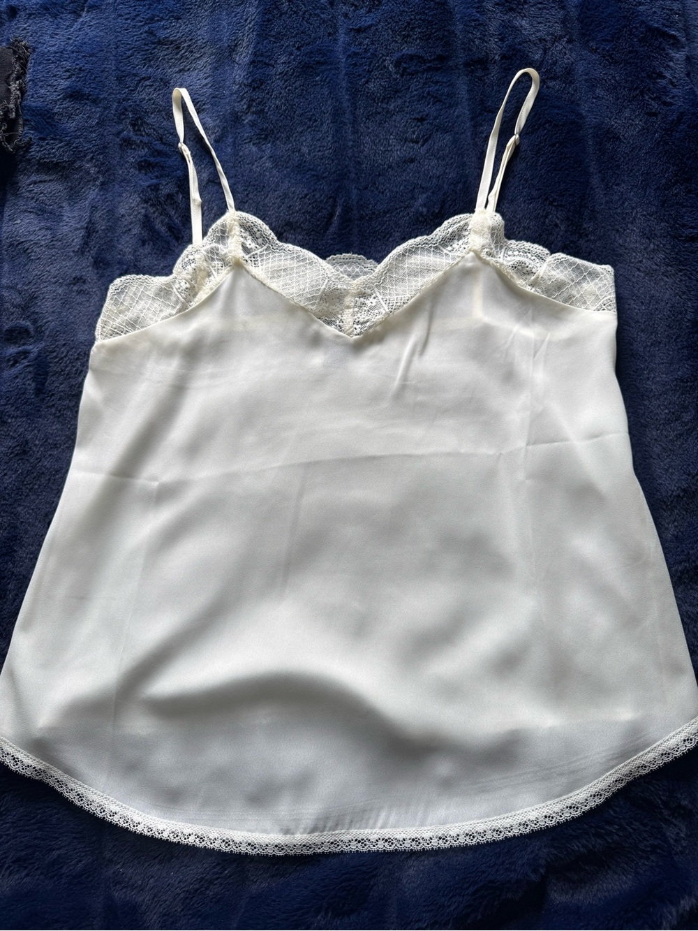 2 for 10$ White Lace Trim Satin Camisole